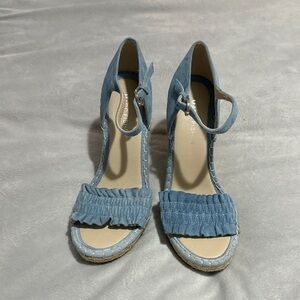 Marc Fisher Blue Espadrille Heels